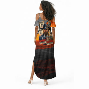 Bass Reeves Summer Maxi Dress Vintage Black Cowboy Old West Lawman