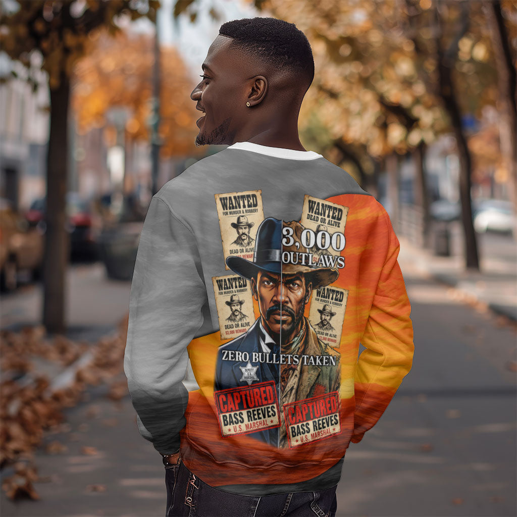 Bass Reeves Sweatshirt Vintage Black Cowboy Old West Lawman