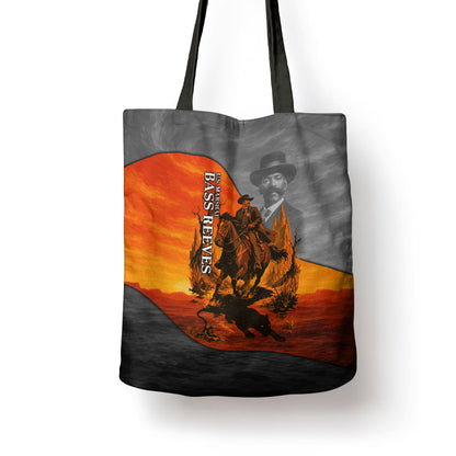 Bass Reeves Tote Bag Vintage Black Cowboy Old West Lawman
