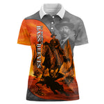 Bass Reeves Women Polo Shirt Vintage Black Cowboy Old West Lawman