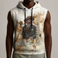 Bass Reeves Spirit Frontier Legend Sleeveless Hoodie African American Marshal Horse Riding Western Watercolor