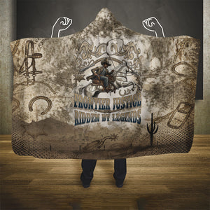 Bass Reeves Legend Black Cowboy Hooded Blanket Western Legend Vintage - Legend Of The Frontier