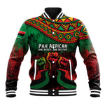 Pan African One Africa One Destiny Raised Fists Map Baseball Jacket African Vintage Grunge Heritage Unity