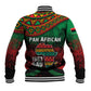 Pan African One Africa One Destiny Raised Fists Map Baseball Jacket African Vintage Grunge Heritage Unity