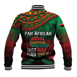 Pan African One Africa One Destiny Raised Fists Map Baseball Jacket African Vintage Grunge Heritage Unity