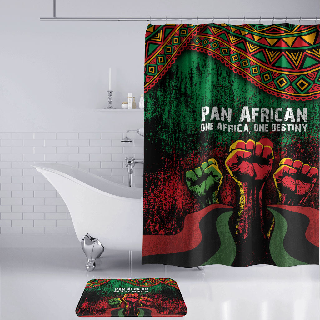 Pan African One Africa One Destiny Raised Fists Map Bathroom Set African Vintage Grunge Heritage Unity