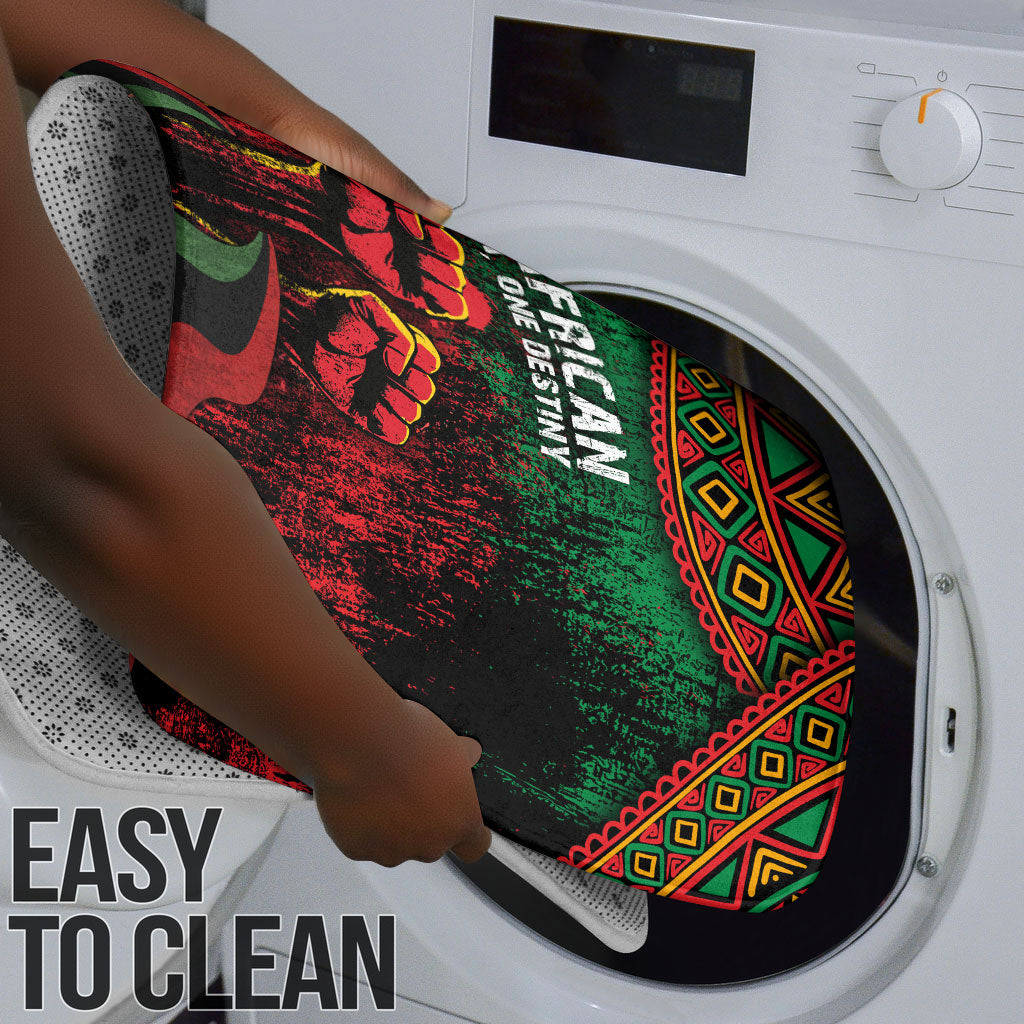 Pan African One Africa One Destiny Raised Fists Map Bathroom Set African Vintage Grunge Heritage Unity