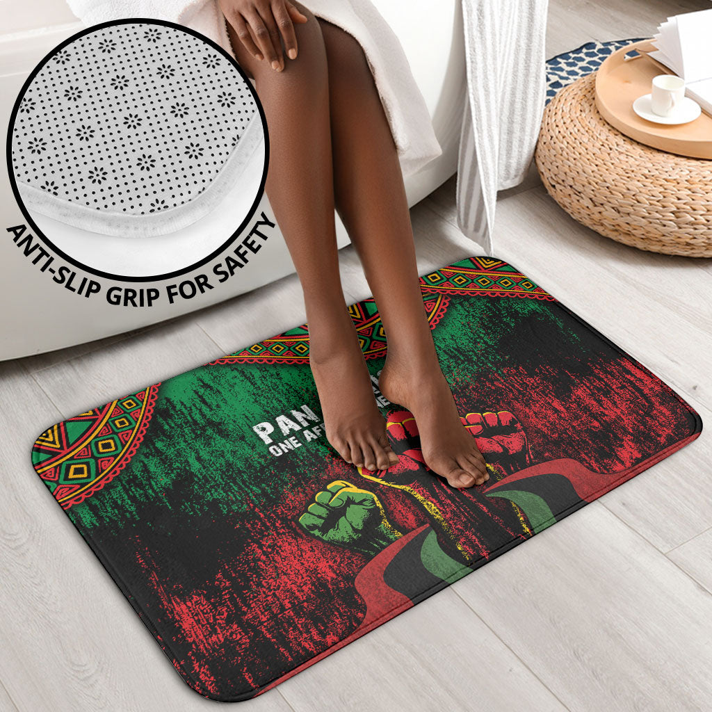 Pan African One Africa One Destiny Raised Fists Map Bathroom Set African Vintage Grunge Heritage Unity