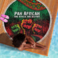 Pan African One Africa One Destiny Raised Fists Map Beach Blanket African Vintage Grunge Heritage Unity