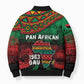 Pan African One Africa One Destiny Raised Fists Map Bomber Puffer Jacket African Vintage Grunge Heritage Unity