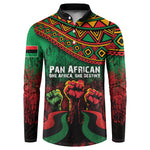 Pan African One Africa One Destiny Raised Fists Map Button Sweatshirt African Vintage Grunge Heritage Unity