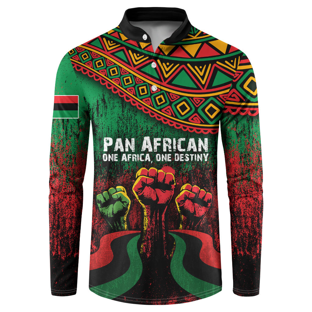 Pan African One Africa One Destiny Raised Fists Map Button Sweatshirt African Vintage Grunge Heritage Unity