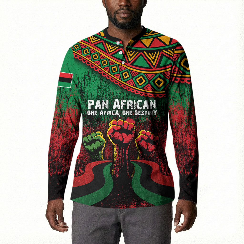 Pan African One Africa One Destiny Raised Fists Map Button Sweatshirt African Vintage Grunge Heritage Unity