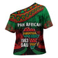 Pan African One Africa One Destiny Raised Fists Map Cross Shoulder Shirt African Vintage Grunge Heritage Unity