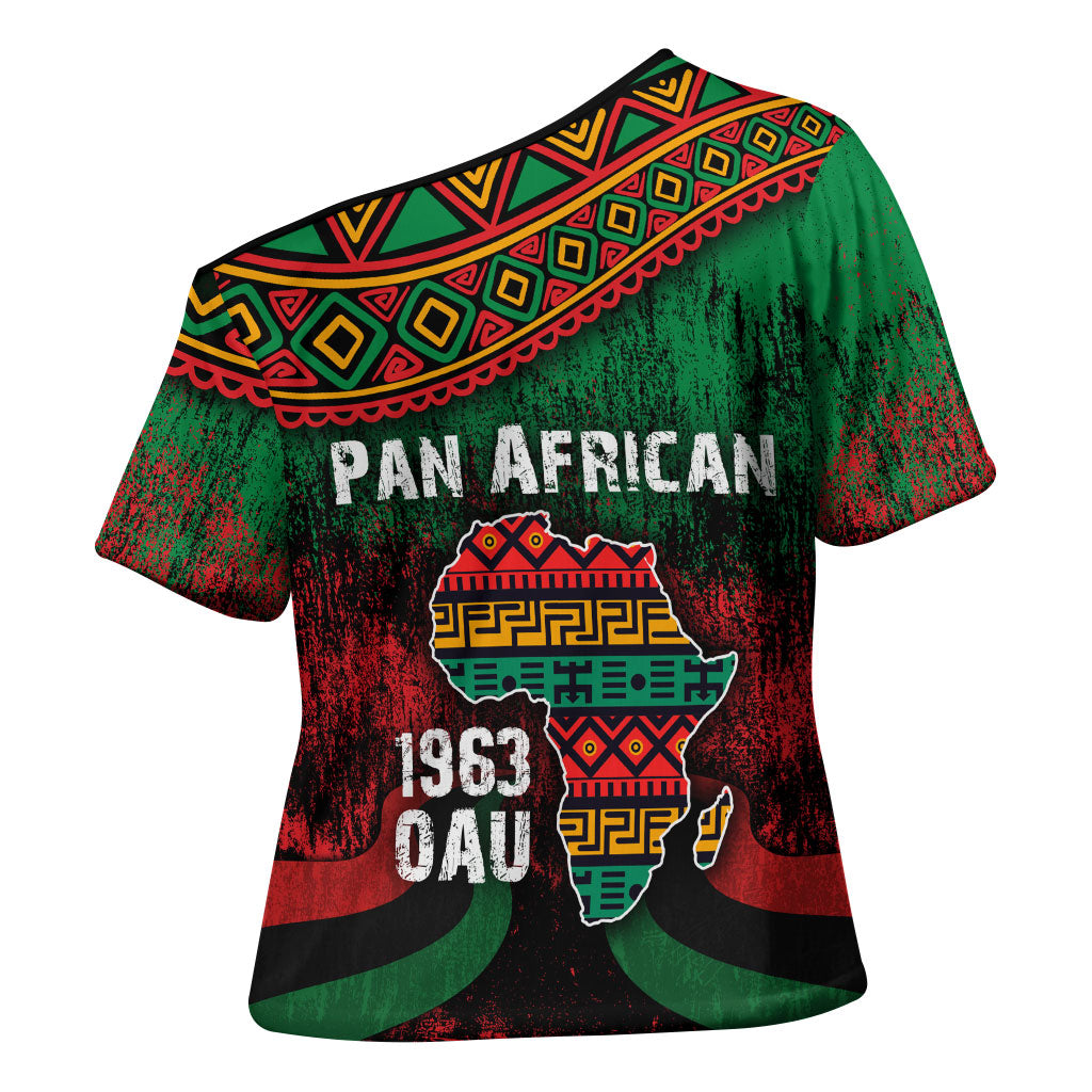 Pan African One Africa One Destiny Raised Fists Map Cross Shoulder Shirt African Vintage Grunge Heritage Unity