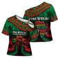 Pan African One Africa One Destiny Raised Fists Map Cross Shoulder Shirt African Vintage Grunge Heritage Unity