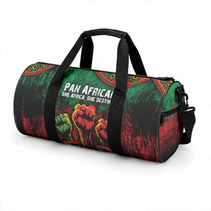 Pan African One Africa One Destiny Raised Fists Map Duffle Bag African Vintage Grunge Heritage Unity