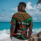 Pan African One Africa One Destiny Raised Fists Map Hawaiian Shirt African Vintage Grunge Heritage Unity