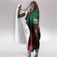Pan African One Africa One Destiny Raised Fists Map Hooded Blanket African Vintage Grunge Heritage Unity