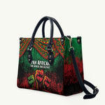 Pan African One Africa One Destiny Raised Fists Map Leather Bag African Vintage Grunge Heritage Unity