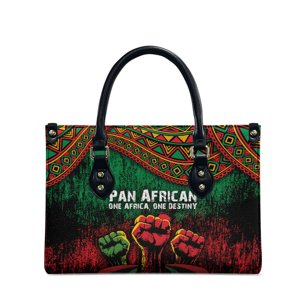 Pan African One Africa One Destiny Raised Fists Map Leather Bag African Vintage Grunge Heritage Unity