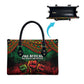 Pan African One Africa One Destiny Raised Fists Map Leather Bag African Vintage Grunge Heritage Unity
