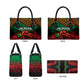 Pan African One Africa One Destiny Raised Fists Map Leather Bag African Vintage Grunge Heritage Unity