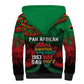 Pan African One Africa One Destiny Raised Fists Map Sherpa Hoodie African Vintage Grunge Heritage Unity