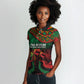 Pan African One Africa One Destiny Raised Fists Map Women Polo Shirt African Vintage Grunge Heritage Unity