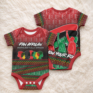 Unapologetically African Pan African Profile Baby Onesie Black Liberation Tribal Geometric Africa Map Raised Fist