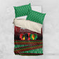 Unapologetically African Pan African Profile Bedding Set Black Liberation Tribal Geometric Africa Map Raised Fist