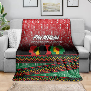 Unapologetically African Pan African Profile Blanket Black Liberation Tribal Geometric Africa Map Raised Fist