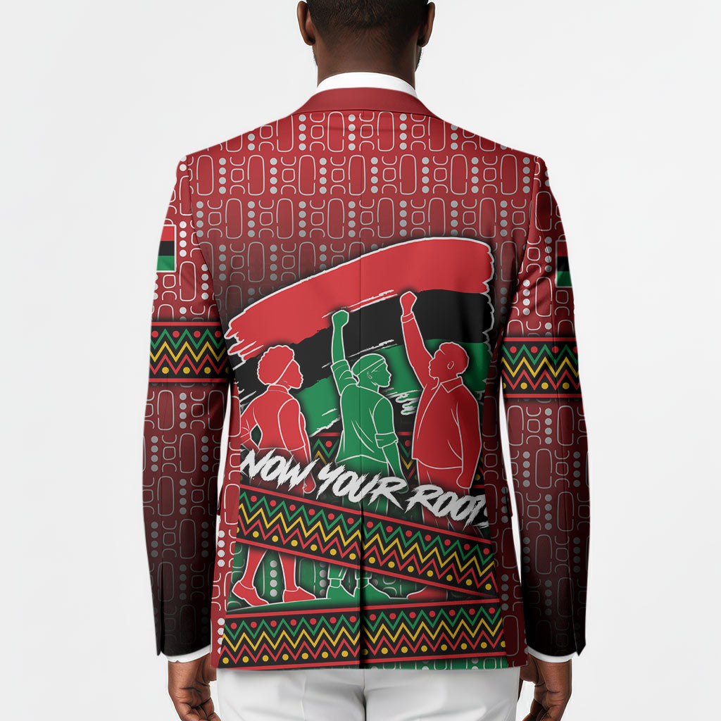 Unapologetically African Pan African Profile Blazer Black Liberation Tribal Geometric Africa Map Raised Fist