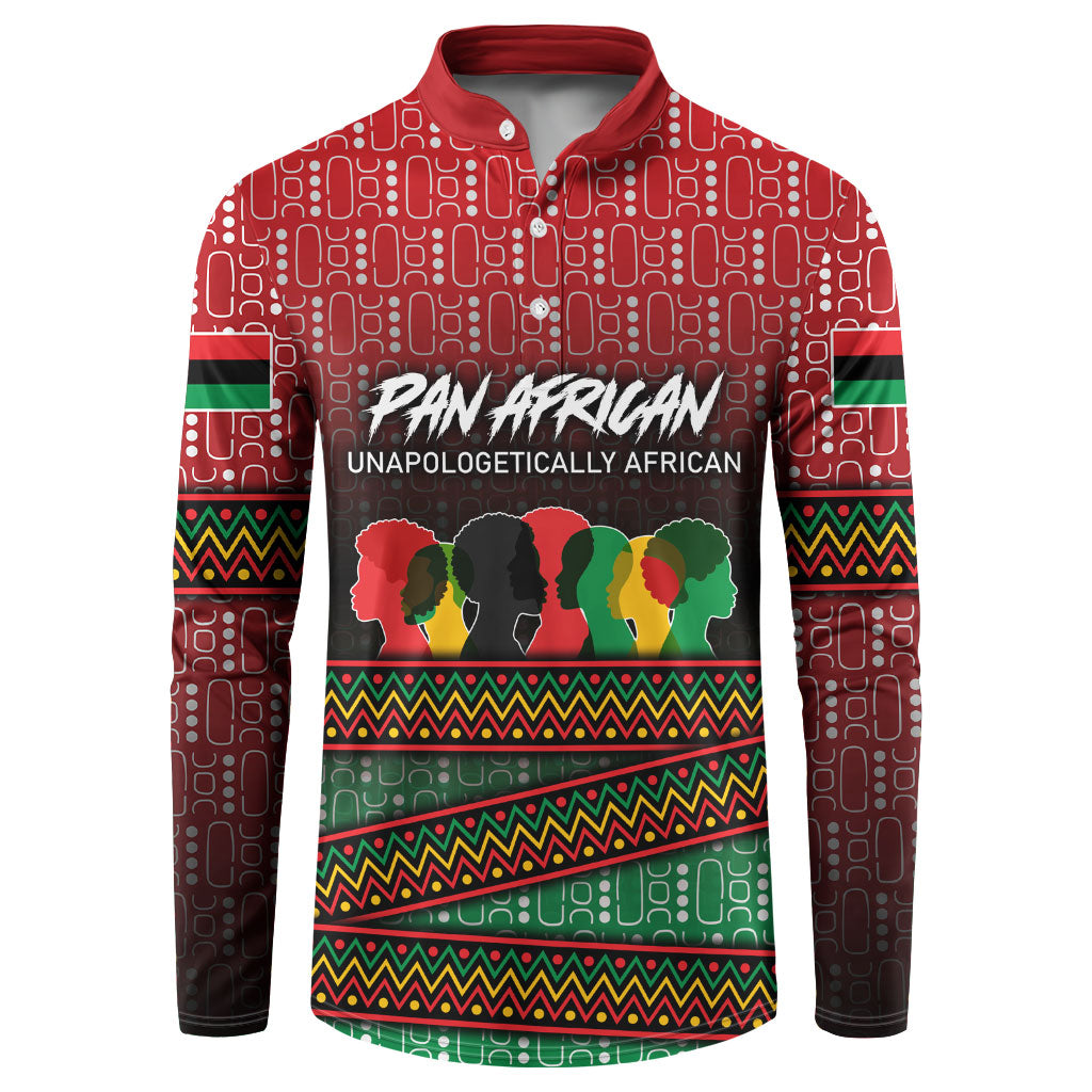 Unapologetically African Pan African Profile Button Sweatshirt Black Liberation Tribal Geometric Africa Map Raised Fist