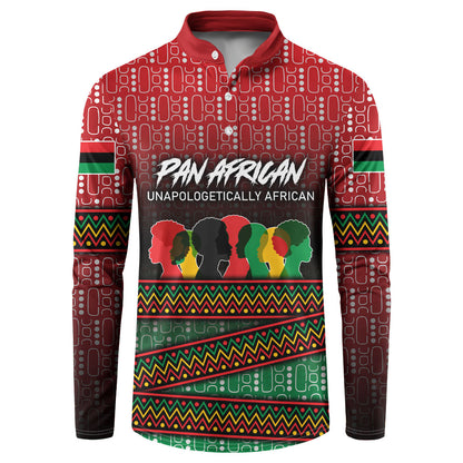 Unapologetically African Pan African Profile Button Sweatshirt Black Liberation Tribal Geometric Africa Map Raised Fist