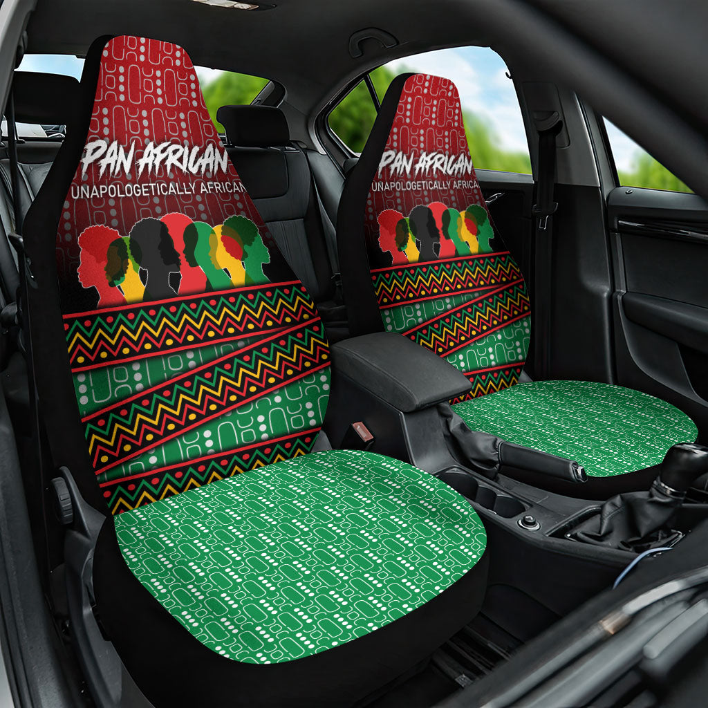 Unapologetically African Pan African Profile Car Seat Cover Black Liberation Tribal Geometric Africa Map Raised Fist