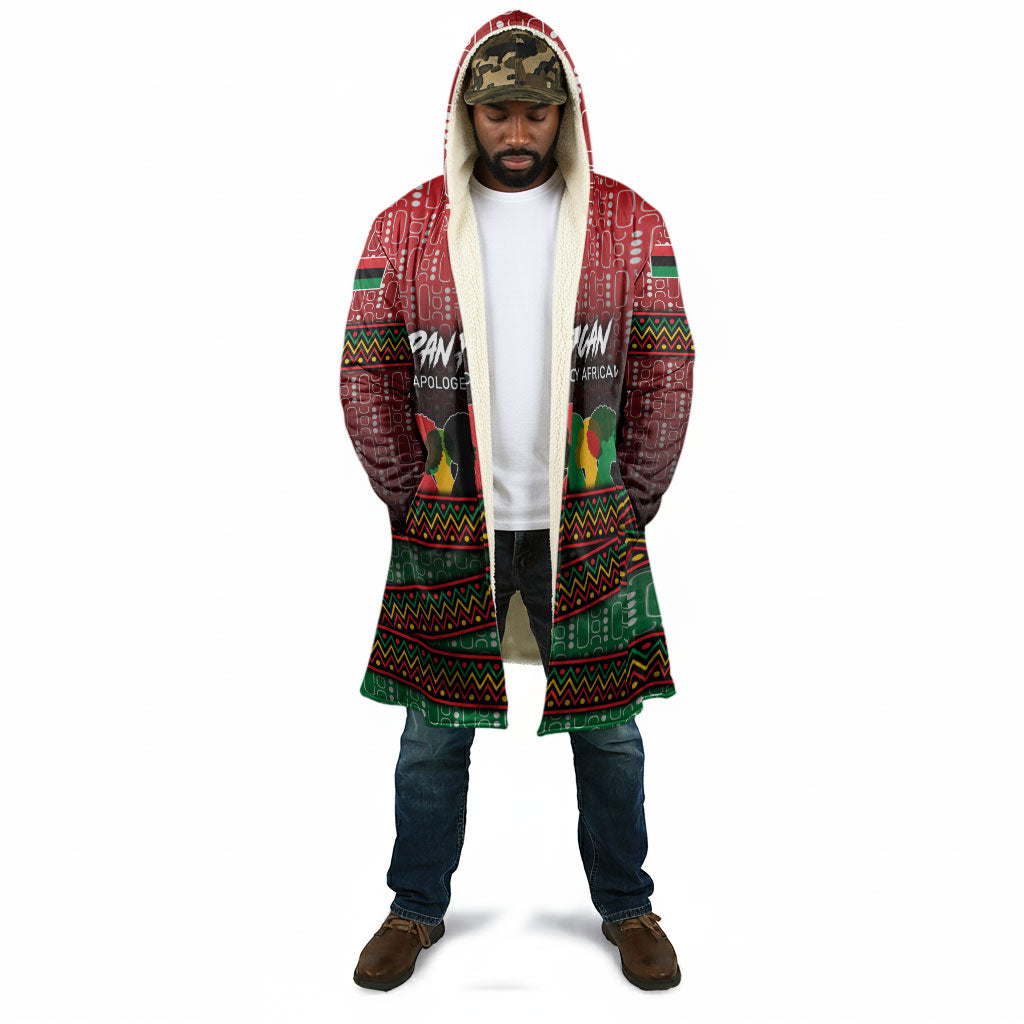Unapologetically African Pan African Profile Cloak Black Liberation Tribal Geometric Africa Map Raised Fist