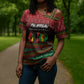 Unapologetically African Pan African Profile Cross Shoulder Shirt Black Liberation Tribal Geometric Africa Map Raised Fist