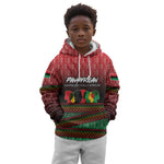 Unapologetically African Pan African Profile Kid Hoodie Black Liberation Tribal Geometric Africa Map Raised Fist