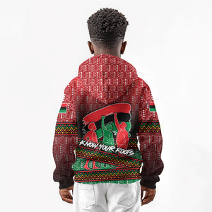 Unapologetically African Pan African Profile Kid Hoodie Black Liberation Tribal Geometric Africa Map Raised Fist