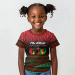 Unapologetically African Pan African Profile Kid T shirt Black Liberation Tribal Geometric Africa Map Raised Fist