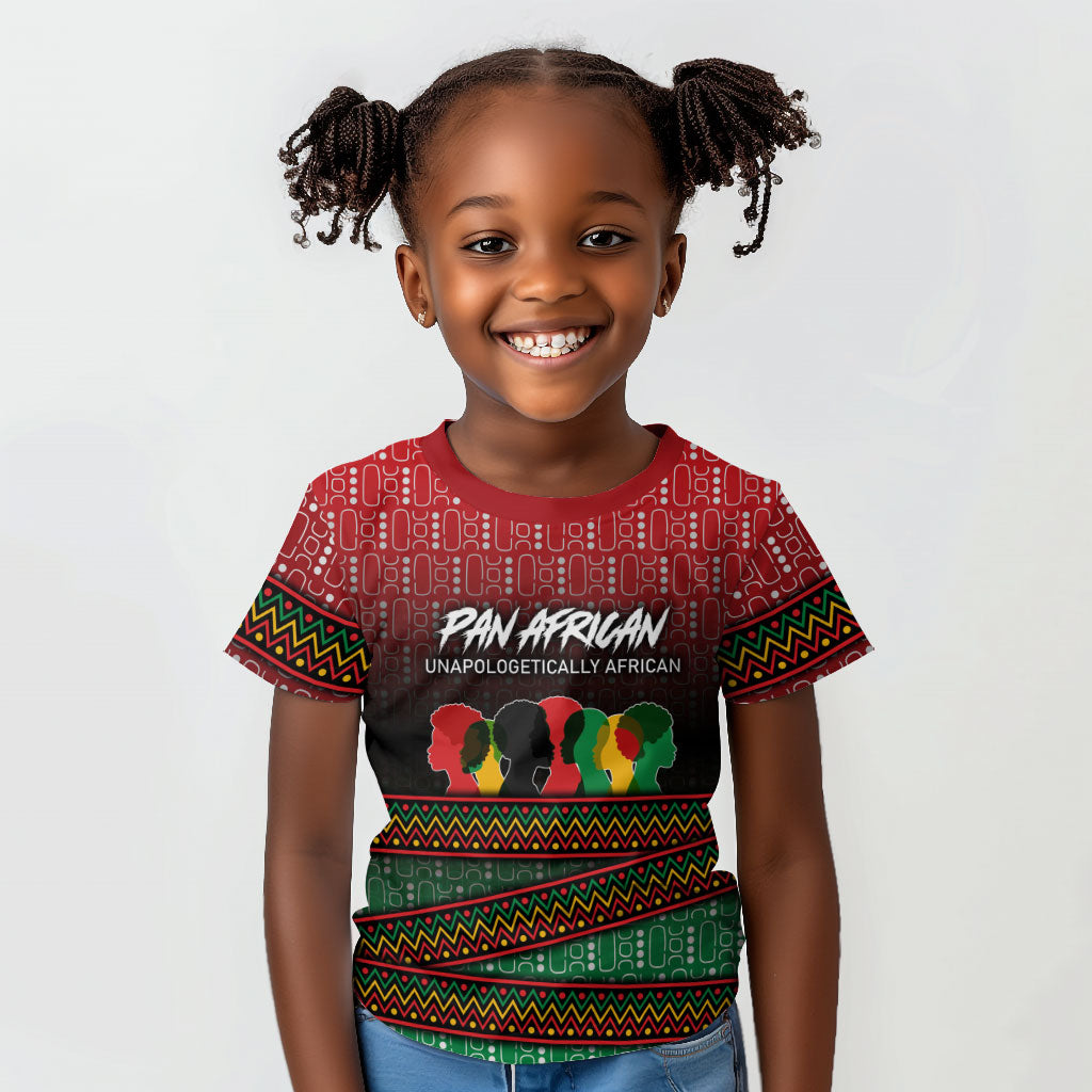 Unapologetically African Pan African Profile Kid T shirt Black Liberation Tribal Geometric Africa Map Raised Fist