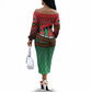 Unapologetically African Pan African Profile Off The Shoulder Long Sleeve Dress Black Liberation Tribal Geometric Africa Map Raised Fist