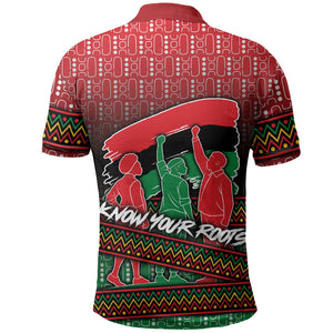 Unapologetically African Pan African Profile Polo Shirt Black Liberation Tribal Geometric Africa Map Raised Fist