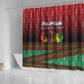 Unapologetically African Pan African Profile Shower Curtain Black Liberation Tribal Geometric Africa Map Raised Fist