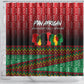 Unapologetically African Pan African Profile Shower Curtain Black Liberation Tribal Geometric Africa Map Raised Fist