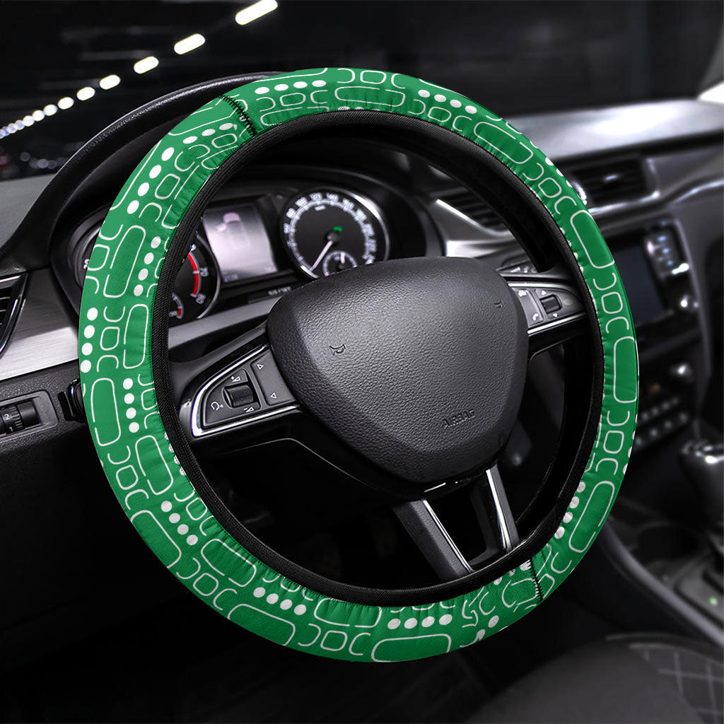 Unapologetically African Pan African Profile Steering Wheel Cover Black Liberation Tribal Geometric Africa Map Raised Fist