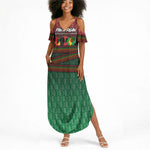Unapologetically African Pan African Profile Summer Maxi Dress Black Liberation Tribal Geometric Africa Map Raised Fist