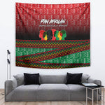 Unapologetically African Pan African Profile Tapestry Black Liberation Tribal Geometric Africa Map Raised Fist