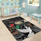Unified Africa Pan African Raised Fist Peace Dove Chains Area Rug Vintage Freedom Flag Map Collage
